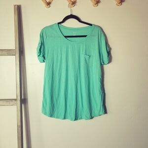 ANA WOMEN'S LIGHT GREEN POCKET TEE SIZE LARGE